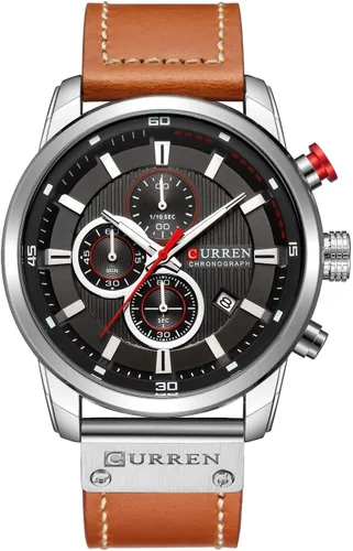 Miniatura 5 de Fanmis Reloj de pulsera deportivo de hombre tipo militar, analógico de cuarzo con cronógrafo, clásico, casual, para negocios y vestir, resistente al