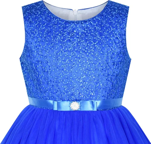 Miniatura 3 de Sunny Fashion Vestido de flores para niñas, vestido de princesa blanco roto para fiesta de vestir
