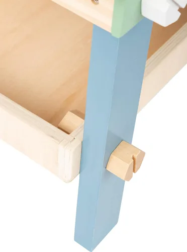 Miniatura 4 de Small Foot - Banco de trabajo compacto de madera - Juego de banco de herramientas en tema nórdico - Juego de más de 21 piezas incluye martillo