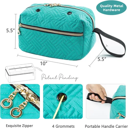 Miniatura 4 de MYBAGZING Organizador Pequeño de Bolsa de Crochet - Bolsa de Tejer - Organizador de Almacenamiento de Hilo - Bolsa de Hilo para Crochet - Soporte