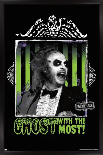 Miniatura 7 de Trends International Beetlejuice - Póster de fantasma con la mayoría de la pared, 34 pulgadas de largo x 22.4 W, paquete de póster y montaje prémium