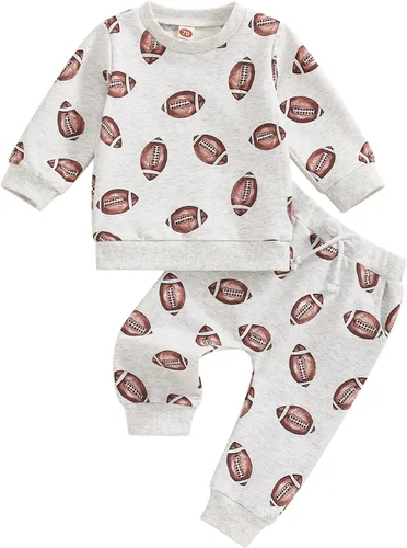 Miniatura 139 de Adobabirl Conjunto de sudadera y pantalones de Halloween para bebé, sudadera y pantalones con parche de calabaza para Halloween, otoño, ropa de bebé
