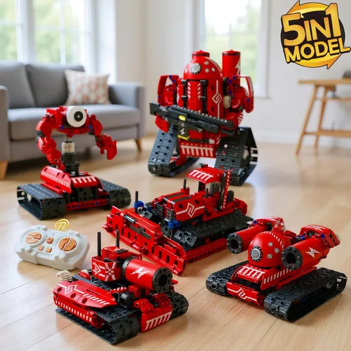 Miniatura 7 de STEM Toys Kit de robot, aplicación y excavadora de control remoto para niños, robótica para niños de 12 a 16 años, juguete educativo de niveladora a