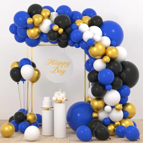 Miniatura 11 de Kit de arco de guirnalda de globos de color rojo, azul, amarillo, verde, negro, plateado, 127 unidades, rojo, verde, azul, amarillo, negro, plateado