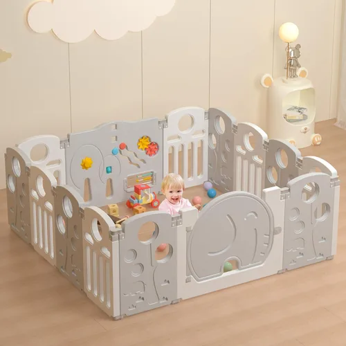 Miniatura 9 de LulliSpace Corralito para Bebés, para Niños y Niños Pequeños, Centro de Actividades para Niños, Patio de Juegos de Seguridad, Cerca para Bebés