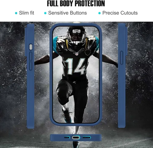 Miniatura 4 de Funda de fútbol personalizada con nombre y número para iPhone17 Air 16 15 Pro Max 14 13 Mini 12 11 Xs Max Xr SE3 8 7 6 Plus, silicona líquida