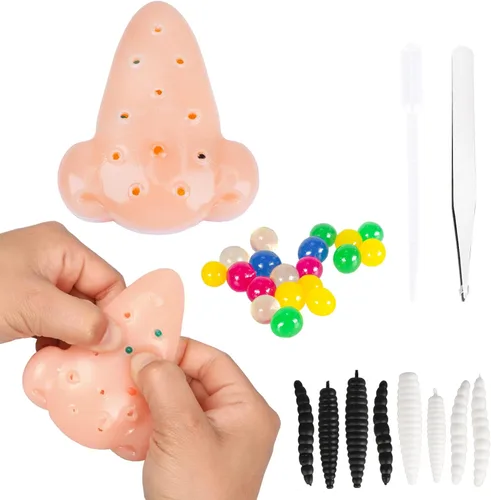 Divertido juego de juguetes para aliviar el estrés con espinillas en la nariz para aliviar el estrés, juguetes novedosos para regalar