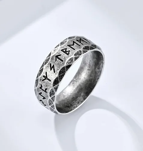 Miniatura 3 de Tanyoyo Anillos nórdicos vikingos nórdicos para hombres, anillos de acero inoxidable para hombres y mujeres, regalo