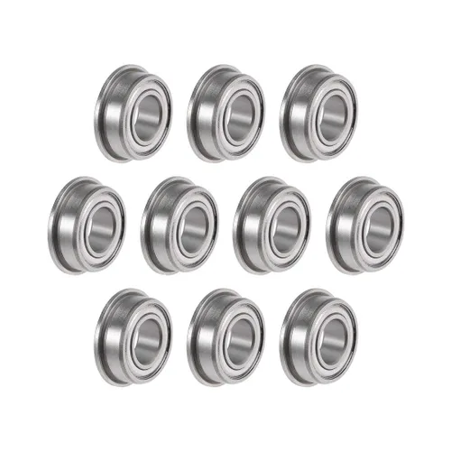 Miniatura 11 de Uxcell F685ZZ - Rodamientos de bolas con brida, de acero cromado con doble blindaje, ranura profunda, 5mmx11mmx5mm, 10