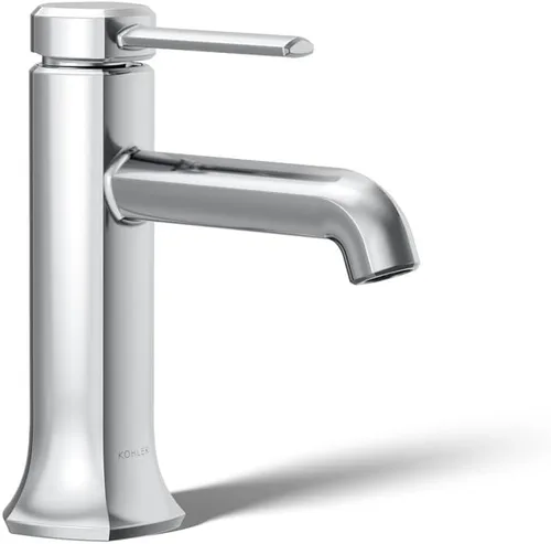 Miniatura 22 de KOHLER 27000-4K-BMB - Grifo de baño de un solo mango con montaje de drenaje emergente, grifo de lavabo de baño de un agujero, 1.0 gpm, negro mate