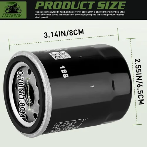 Miniatura 3 de LOCOPOW Filtro de aceite 2540086 2540122 para Polaris Ranger570 700 800 900 1000 2004-2018 Ranger XP 1000 900 800 700 RZR 800 900 Sportsman 800 700