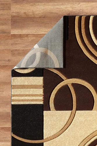 Miniatura 5 de Glory Rugs - Tapete moderno suave tallado a mano, alfombra contemporánea con textura mullida prémium para interior, sala de estar, comedor y Marrón