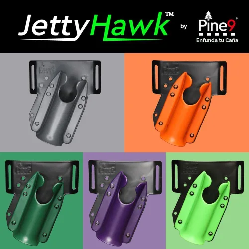Miniatura 9 de JettyHawk Fishing Rod Hip Holster, Hands-Free Quick-Draw Holder, Fits 1.5-2" Pole, for Spinning, Baitcaster, Centerpin & Surf Rods, Wading & MOLLE