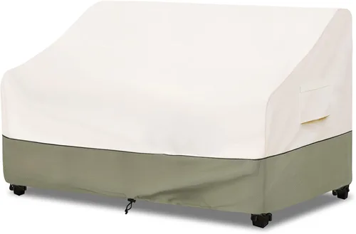 Miniatura 10 de Bitubi Funda otomana impermeable para patio, funda cuadrada resistente para muebles de mesa auxiliar para exteriores, tamaño 22 pulgadas de largo x