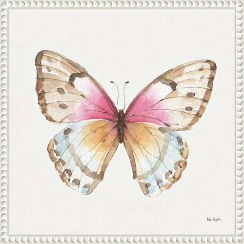 Amanti Art Lisa Audit - Lienzo enmarcado para pared, de 16 x 16 pulgadas, brisa colorida XI (mariposa) por Lisa Audit, lienzo enmarcado para pared,