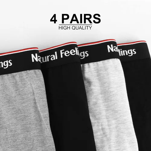 Miniatura 6 de Natural Feelings Calzoncillos tipo bóxer para hombre, paquete de ropa interior suave de algodón abierto