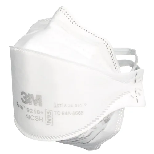 Miniatura 5 de 3M Aura - Respirador de partículas 9210+, N95, paquete de 20 respiradores desechables, cómodo envuelto individualmente, aprobado por NIOSH, diseño