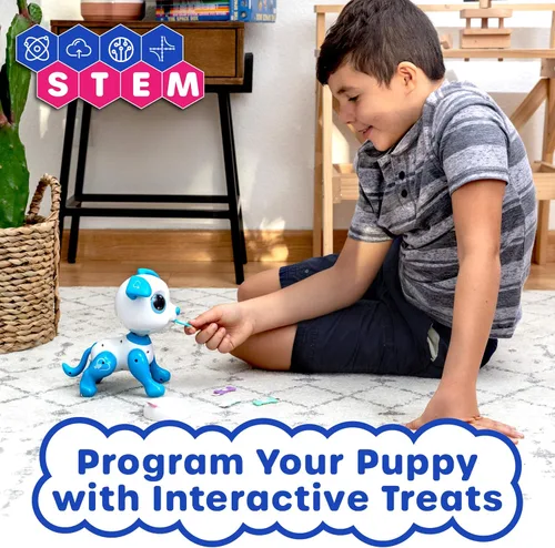 Miniatura 4 de Robo Pets Robot de juguete para perros para niñas y niños, robot de juguete a control remoto con LED, sonido FX, gestos interactivos de movimiento