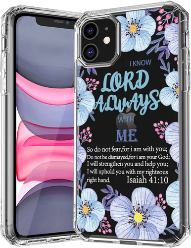 Miniatura 14 de Funda para iPhone 11 Bible Verses Series – Bonita Biblia Versos, citas, flores, diseños florales, inspiradoras, niñas y mujeres, suave protector