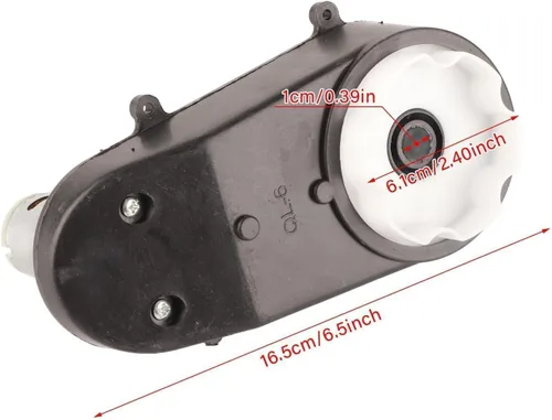 Miniatura 6 de Motor para niños, RS390 6V/12V 12000‑20000RPM de alto par eléctrico, caja de engranajes, accesorios para niños, piezas de repuesto para automóviles