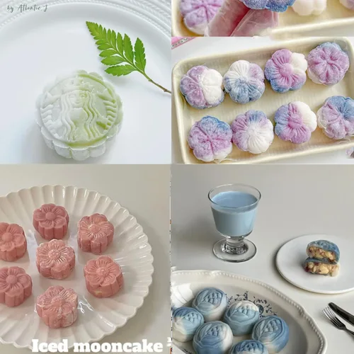 Miniatura 5 de Molde de prensa estampado de pastel de luna de mediados de otoño, postre de pastel de luna prensado a mano con 1 flor estampada, molde de prensa