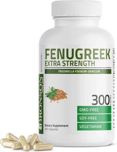 Miniatura 7 de Bronson Polvo de Semilla de Fenogreco en Cápsulas de Fuerza Extra, Trigonella Foenum-Graecum, Sin OMG, Sin Soja, Vegetariano, 150 Cápsulas