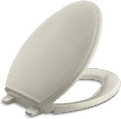 Miniatura 20 de KOHLER 4733-RL-7 Glenbury ReadyLatch - Asiento de inodoro alargado con cierre silencioso, asientos de inodoro con cierre suave, color negro