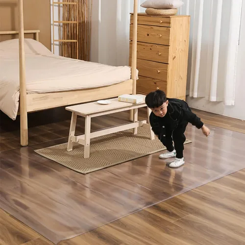 Miniatura 3 de Tapetes resistentes para silla y escritorio, protector de suelo de PVC para oficina, 36 x 36 pulgadas, 40 x 52 pulgadas, 50 x 88 pulgadas, 68 x 68