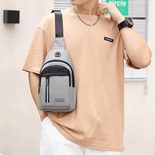 Miniatura 2 de ZLXDP - Bolsa de pecho multifuncional para hombre, bolsa de hombro cruzada para hombre, bolsa de pecho para escuela, verano, bolsa de mensajeros