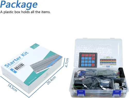 Miniatura 7 de Freenove Ultimate - Kit de inicio para Raspberry Pi 5 4 B 3 B+ 400 Zero 2 W, tutorial detallado de 962 páginas, código Python C Java Scratch