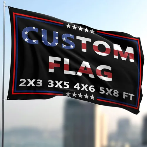 Bandera personalizada de 2 x 3 pies de doble cara para exteriores, personaliza imprime tu propio texto/foto/Logo, banderas personalizadas para