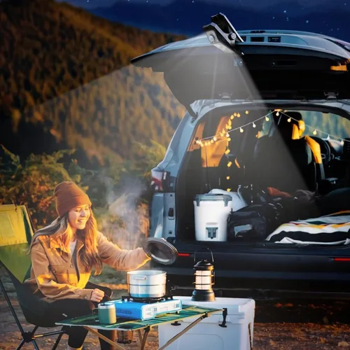 Miniatura 8 de Tryme 45LEDs Luces solares para exteriores con sensor de movimiento, luces de clip con sensor de movimiento, 3 modos, 3 formas de montaje, luz
