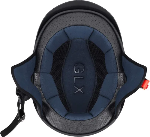 Miniatura 5 de GLX Medio casco M15 negro mate mediano