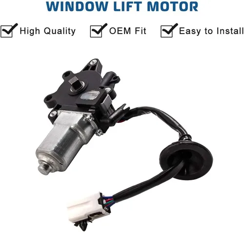 Miniatura 2 de Motor de elevación de ventana delantera izquierda del lado del conductor de repuesto para Nissan 350Z 2003-2009 2003-2007 Infiniti G35 2 puertas