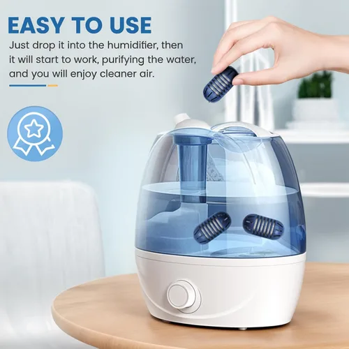 Miniatura 5 de isinlive Cartucho de desmineralización para humidificadores ultrasónicos HoMedics: Paquete de 12 cartuchos de desmineralización de reemplazo