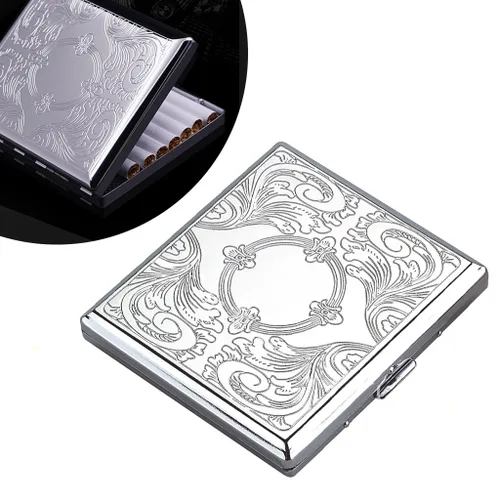 Caja de cigarrillos de metal con capacidad para 20 cigarrillos para 3.307 in
