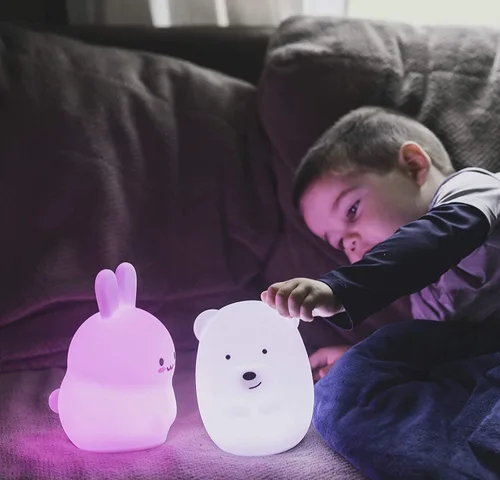 Miniatura 3 de Luz nocturna para niños, lámpara de noche para niños/adultos, luz multicolor con control remoto, resistente a la rotura, cuidado de los ojos