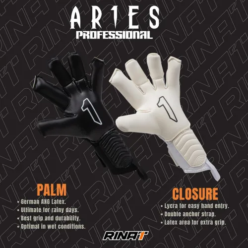 Miniatura 8 de Guantes Rinat SantoLoco PRO: Agarre de Látex AXG, Corte Ergoroll, Parte Trasera Acolchada, Cierre Ajustable de Rendimiento Élite Todo Clima.