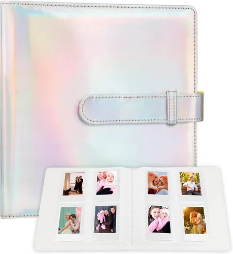 Miniatura 20 de Álbum de fotos de piel sintética de 320 bolsillos para Fujifilm Instax Mini, fotos Polariod de 2 x 3 pulgadas, libro de fotos con caja de regalo