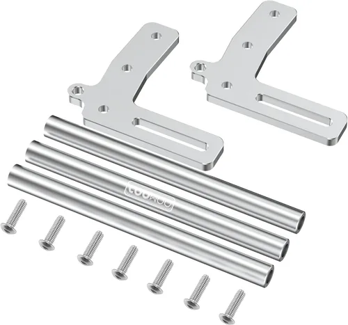 Miniatura 2 de Parachoques delantero RC de aleación de aluminio para 1/10 SCX10 o TRX-4 Crawler Cars Plata