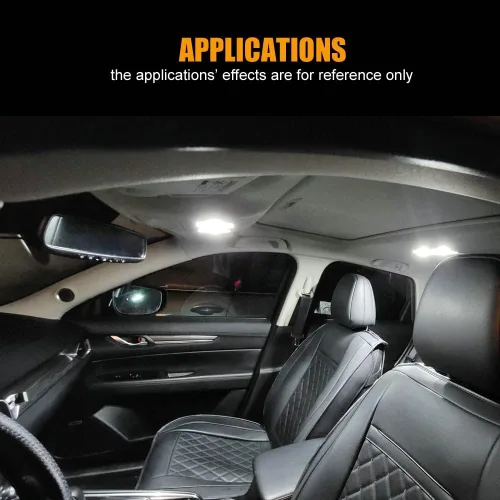 Miniatura 7 de EBAIFUN Kit de luz interior LED blanca de 11 piezas compatible con Mazda CX-5 2013 2014 2015 2016 2017 2018 2019 2020 2021 Map Dome Trunk Vanity