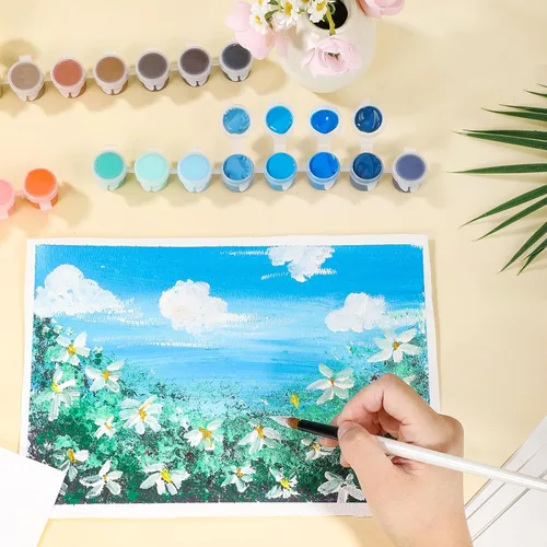 Miniatura 4 de 120 hojas de papel para acuarela 8.5 x 11, papel para acuarela prensado en frío de 140 lb/300 g/m², papel blanco para acuarela a granel para niños