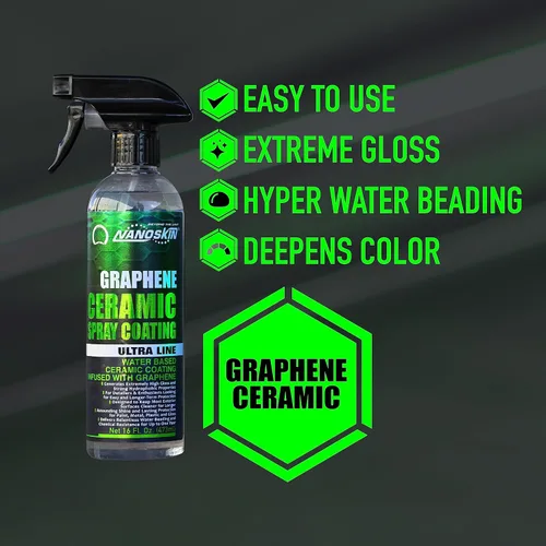 Miniatura 3 de Nanoskin Revestimiento en Aerosol Cerámico de Grafeno de 1 Galón – Aerosol Súper Hidrofóbico a Base de Agua que Sustituye Ceras para Automóviles