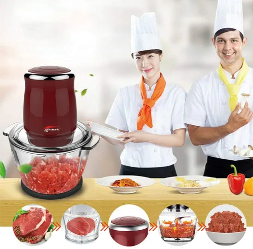 Miniatura 2 de Picadora de carne eléctrica de 220 V, picadora de salchichas, máquina automática multifunción para el hogar, máquina doméstica de cocina, ajo