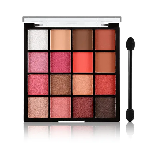 Miniatura 22 de Boobeen Paleta de Sombras de Ojos Colorida Maquillaje-16 Colores, Sombra de Ojos Mate y con Brillantina, Paletas de Sombras de Ojos Brillantes