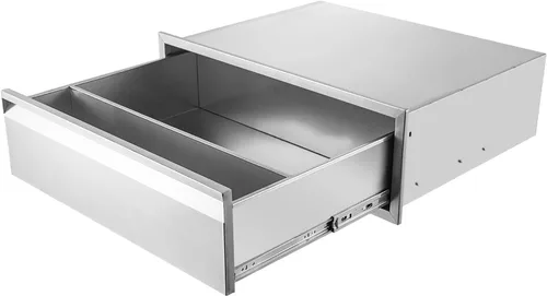Miniatura 8 de Cajón de cocina al aire libre de 30 pulgadas de ancho, cajón individual para barbacoa de acero inoxidable con divisor de montaje empotrado para isla