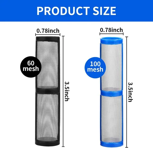 Miniatura 2 de JZXSJ - Filtro pulverizador de pintura sin aire 246384 para 390 395 490 495 595 colector de filtro colector de malla 60 y malla 100