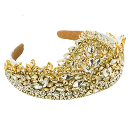 Miniatura 10 de Diadema de moda para mujer, diadema decorativa de diamantes de imitación anchos para mujer, accesorios para el cabello para mujeres y niñas