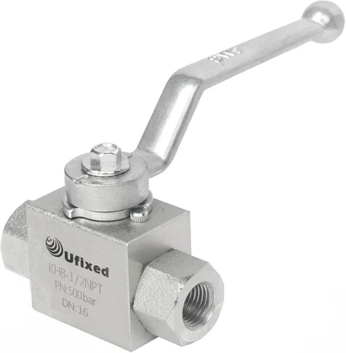 Miniatura 11 de 1/4" válvula de bola hidráulica de alta presión - 7250 Psi, 1/4" NPT DN10 válvula de bola con la manija