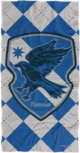 LOGOVISION Harry Potter Ravenclaw Plaid Sigil - Toalla de playa con licencia oficial de 30 x 60 pulgadas Ravenclaw - Sello a cuadros
